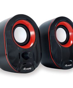 Equip Altavoces 6W 2.0 Negro/Rojo