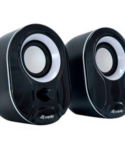 Equip Altavoces 6W 2.0 Negro/Blanco