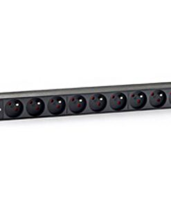Equip Regleta Francesa 9 Tomas - Rack 19" 1U Negro