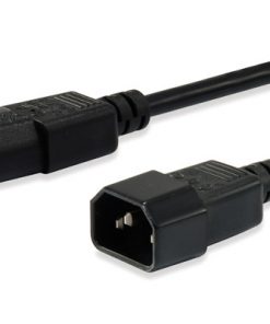 Equip Cable Alargador de Alimentacion C13 a C14 Macho/Hembra 1.8m Negro