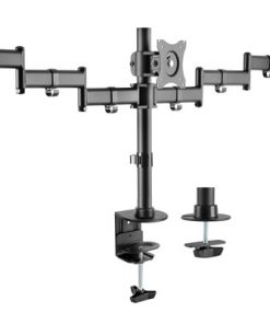 Equip Soporte TV/LCD 13"-27" para Mesa con 3 Brazos para 3 Pantallas Max. VESA 100x100 hasta 8kg