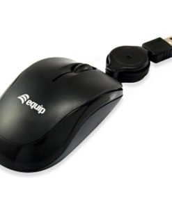 Equip Raton Optico USB Retractil 1000dpi Negro