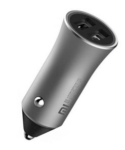 Xiaomi Mi Cargador de Coche Pro 2 Puertos USB 3.0 5V 2.4A Gris/Negro