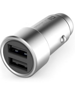 Xiaomi Mi Cargador de Coche 2 Puertos USB 5V 2.4A Plata