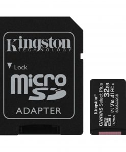 Kingston Tarjeta Micro SDHC 32GB Clase 10 100MB/s Canvas Select Plus + Adaptador SD