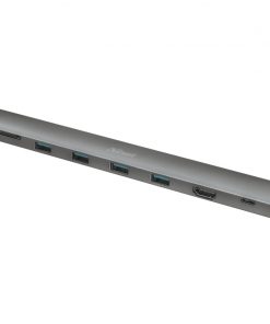 Trust Dalyx Dock Station USB Tipo-C 10 en 1 - HDMI Ultra HD 4K - Lan Gigabit RJ45 - USB-C PD hasta 60W - 4x USB-A 3.2 Gen 1 hasta 5Gbps - Lector de tarjetas SD/MicroSD