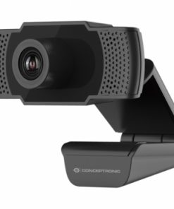 Conceptronic Webcam Full HD 1080p Amdis - Angulo de Vision 90º - Microfono Integrado