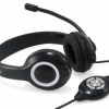 Conceptronic Auriculares con Microfono USB Polona - Control de Volumen - Negro