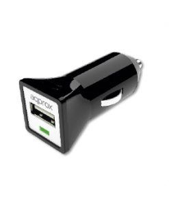 Approx Cargador de Coche USB 5V 1A Negro