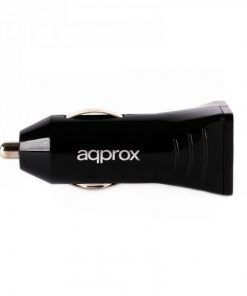 Approx Cargador de Coche USB 5V 3.1A - 2 Puertos USB - Negro