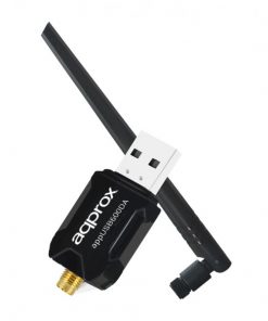 Approx Adaptador USB WiFi 600 Mbps - Antena Extraible - 5dBi