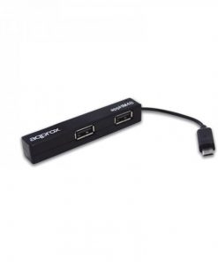 Approx Hub 4 Puertos USB 2.0 a Micro USB OTG 2.0