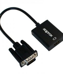 Approx Adaptador VGA a HDMI con entrada de Audio