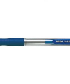 Pilot Boligrafo de bola retractil SuperGrip - Punta redonda 1.0mm - Trazo 0.4mm - Tinta de Aceite - Grip Ergonomico - Color Azul