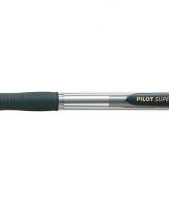 Pilot Boligrafo de bola retractil SuperGrip - Punta redonda 1.0mm - Trazo 0.4mm - Tinta de Aceite - Grip Ergonomico - Color Negro
