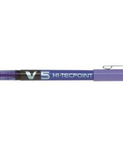 Pilot Boligrafo de tinta liquida V5 HI-Tecpoint Rollerball - Punta fina de aguja 0.5mm - Trazo 0.3mm - Color Violeta