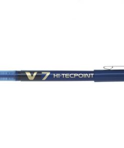 Pilot Boligrafo de tinta liquida V7 HI-Tecpoint Rollerball - Punta fina de aguja 0.7mm - Trazo 0.5mm - Color Azul