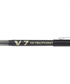 Pilot Boligrafo de tinta liquida V7 HI-Tecpoint Rollerball - Punta fina de aguja 0.7mm - Trazo 0.5mm - Color Negro
