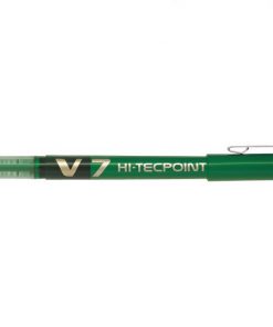 Pilot Boligrafo de tinta liquida V7 HI-Tecpoint Rollerball - Punta fina de aguja 0.7mm - Trazo 0.5mm - Color Verde