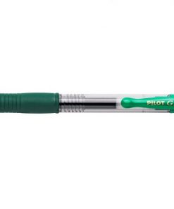 Pilot Boligrafo de gel retractil G2 Rollerball - Punta de bola redonda 0.7mm - Trazo 0.4mm - Grip ergonomico - Color Verde