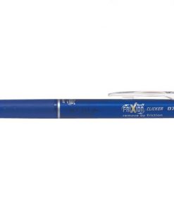 Pilot Boligrafo de gel borrable retractil Frixion Clicker - Punta de bola redonda 0.7mm - Trazo 0.4mm - Color Grip ergonomico - Azul