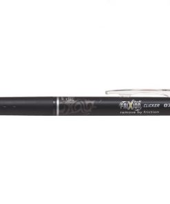 Pilot Boligrafo de gel borrable retractil Frixion Clicker - Punta de bola redonda 0.7mm - Trazo 0.4mm - Grip ergonomico - Color Negro