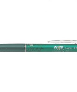 Pilot Boligrafo de gel borrable retractil Frixion Clicker - Punta de bola redonda 0.7mm - Trazo 0.4mm - Grip ergonomico - Color Verde