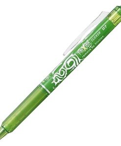 Pilot Boligrafo de gel borrable retractil Frixion Clicker - Punta de bola redonda 0.7mm - Trazo 0.4mm - Grip ergonomico - Color Verde Claro