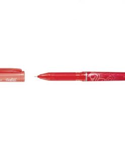 Pilot Boligrafo de gel borrable Frixion Point - Punta fina de aguja 0.5mm - Trazo 0.25mm - Grip ergonomico - Color Rojo