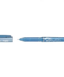 Pilot Boligrafo de gel borrable Frixion Point - Punta fina de aguja 0.5mm - Trazo 0.25mm - Grip ergonomico - Color Azul Claro