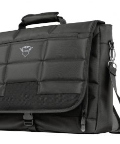 Trust Bandolera para Portatil 16" GXT 1270 Bullet - Resistente al Agua - Laterales y Solapa Acolchados - Correa para hombro Desmontable - Negra