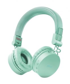 Trust Auriculares Inalambricos Bluetooth Tones - 25 Horas de Reproduccion - Diseño Plegable - Color Turquesa