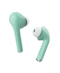 Trust Auriculares Bluetooth Nika - BT 5.0 TWS - Controles Tactiles - 16 Horas de Reproduccion - Alcance 10m - Estuche de Carga - Color Turquesa