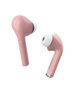 Trust Auriculares Bluetooth Nika - BT 5.0 TWS - Controles Tactiles - 16 Horas de Reproduccion - Alcance 10m - Estuche de Carga - Color Rosa