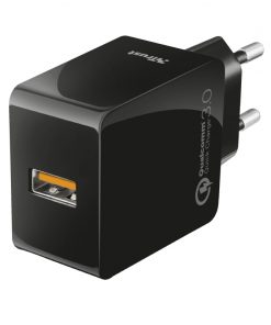 Trust Cargador de Pared USB 3.0 - Carga Rapida QC3.0 - 5V 2.4A - hasta 18W - Deteccion Automatica
