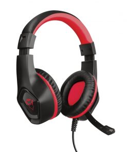 Trust Gaming Auriculares con Microfono Rana GXT 404R - Compatible con Nintendo Switch - Microfono Plegable - Diadema Ajustable - Altavoces de 40mm - Cable de 1m