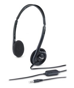 Genius Auriculares con Microfono HS-M200C - Diadema Ajustable - Color Negro