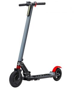 Billow Patinete Electrico Scooter Urban - Hasta 24Km/h - Potencia 250W - Bateria 36V 4400mAh Litio LG - Ruedas 8" - Color Gris/Rojo