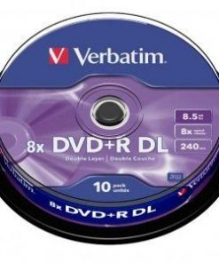 Verbatim DVD+R Doble Capa 8x 8.5GB (Tarrina 10 Uds)