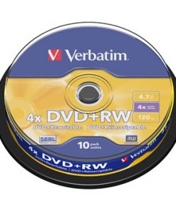 Verbatim DVD+RW Regrabable 4x 4.7GB (Tarrina 10 Uds)