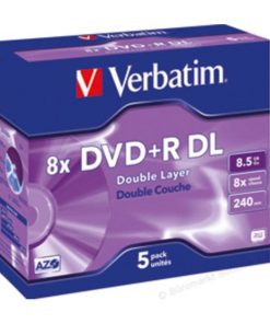 Verbatim DVD+R Doble Capa 8x 8.5GB Caja (Pack 5 Uds)