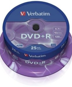 Verbatim DVD+R 16x 4.7GB (Tarrina 25 Uds)
