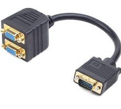 Gembird CC-VGAX2-20CM Cable Splitter VGA M/2xH 0.2m