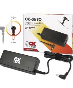 OkTech OK-SN90 Cargador Especifico para Portatil Sony 90W (19.5V 4.7A / 6.5 mm*4.4 mm)