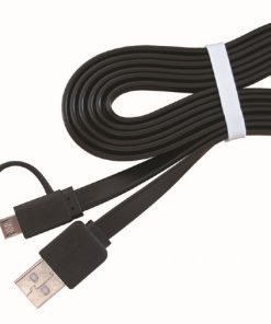 Gembird CC-USB2-AMLM2-1M Cable 2 en 1 USB 2.0 a Micro USB/Lightning 8pin 1m