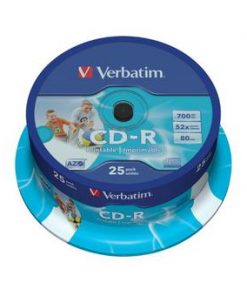 Verbatim CD-R Printables 52x 700MB (Tarrina 25 Uds)