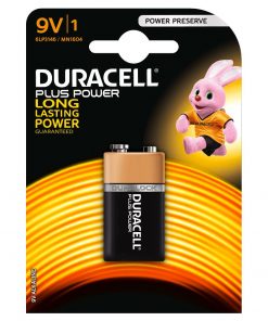 Duracell MN1604B1 Pila Alcalina 9V 6LP3146 Plus Power (1 unidad)