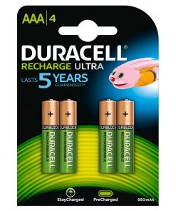 Duracell HR03-A Pilas Recargables NiHM AAA LR03 1.2V 850mAh Ultra (4 unidades)