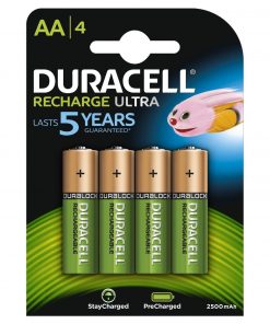 Duracell HR06-P Pilas Recargables NiHM AA LR6 1.2V 2500mAh Ultra (4 unidades)
