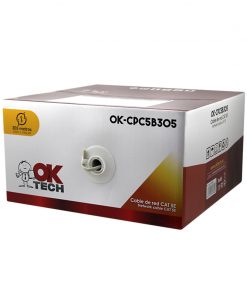 OkTech OK-CPC5B305 Bobina de Cable de Red RJ45 CAT5E UTP AWG26 305m